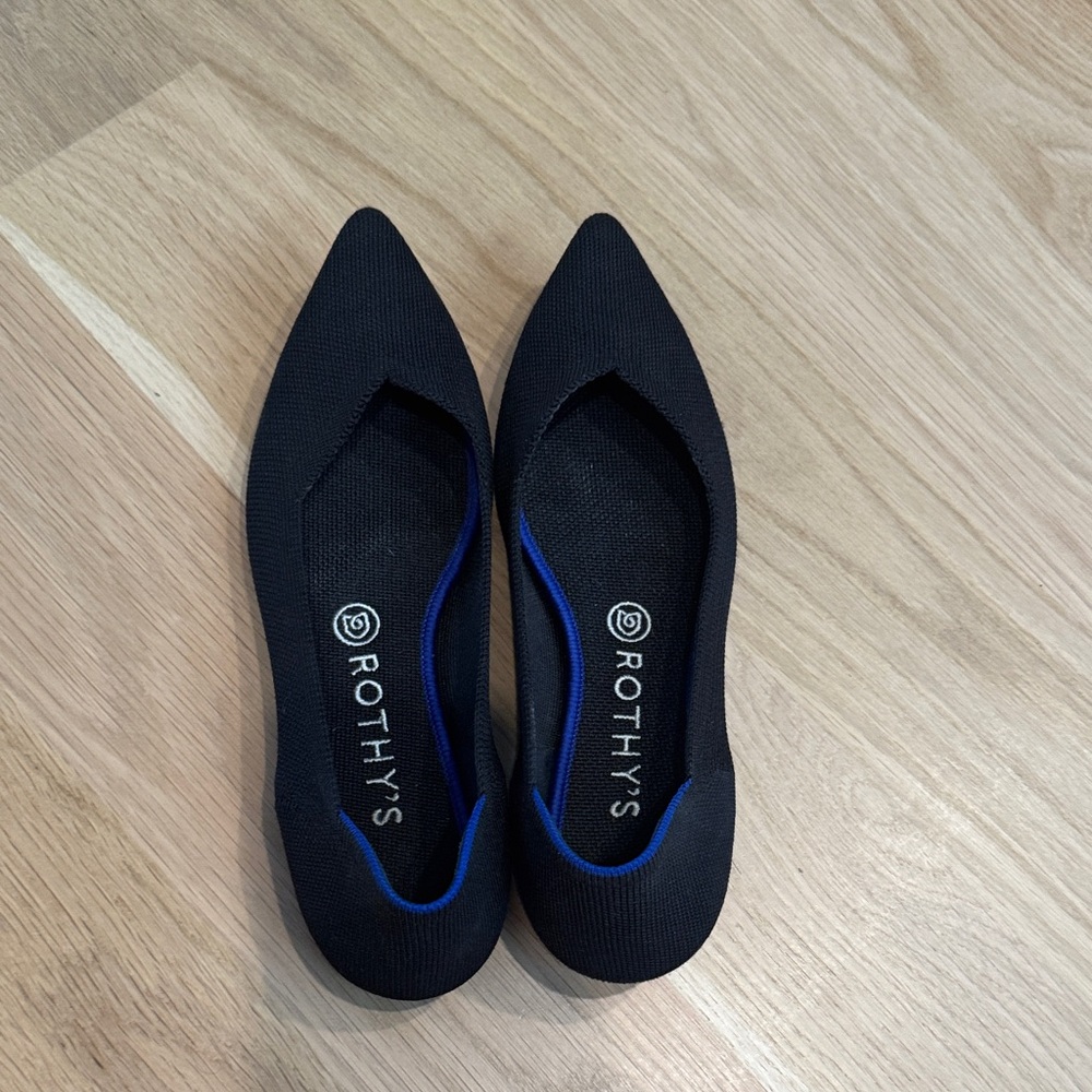 Rothy's Women's Black Point Flats